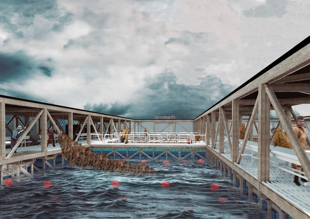 Granja Marina, uno de los 10 proyectos ganadores del CNPT 2016 - Arquitectura Industrial, Escaleras, Barandas, Costa