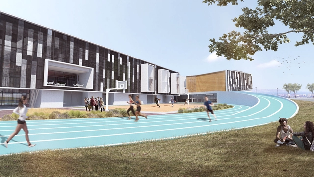 Centro Deportivo Alto Rendimiento, uno de los 10 proyectos ganadores del CNPT 2016 - Fitness Club, Fachada, Escaleras