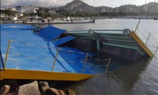 里约奥运会状况不断，帆船比赛场地又出现塌方 - 主图