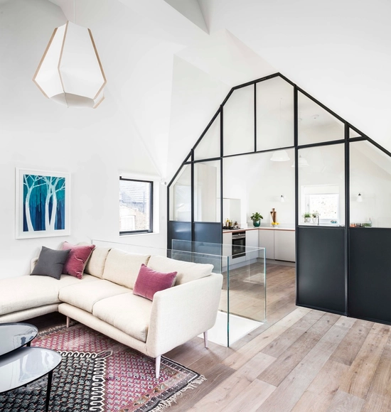 Bakery Place / Jo Cowen Architects - Apartment Interiors, Beam, Facade, Door, Lighting, Table