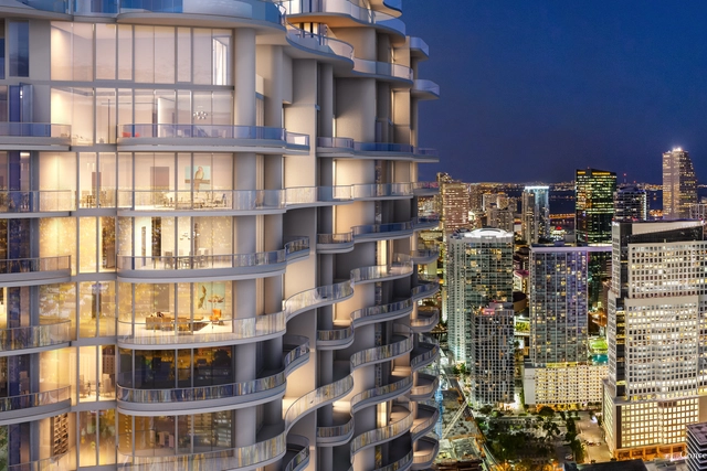 Iosa Ghini Associati Bring Italian Luxury to New Miami Skyscraper - Facade, Cityscape