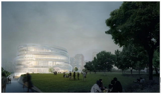 nARCHITECTS 赢得2016上海市重大文化设施国际青年建筑师设计竞赛 - 上海图书馆东馆一等奖（概念设计） - 主图