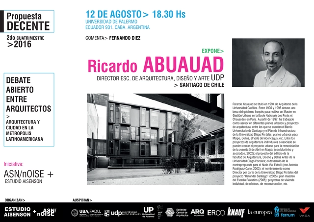 Debate Abierto entre Arquitectos: Propuesta Decente 6a Temporada - Arq. Ricardo Abuauad / Buenos Aires - Imagen Principal