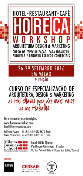 HORECA Workshop - Arquitetura, Design e Marketing - Itália - Imagem de Destaque