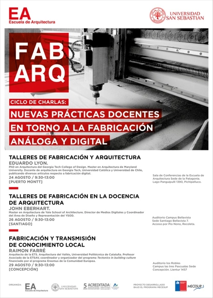 Ciclo de Charlas FAB_ARQ | Facultad de Arquitectura USS / Santiago de Chile - Imagen Principal