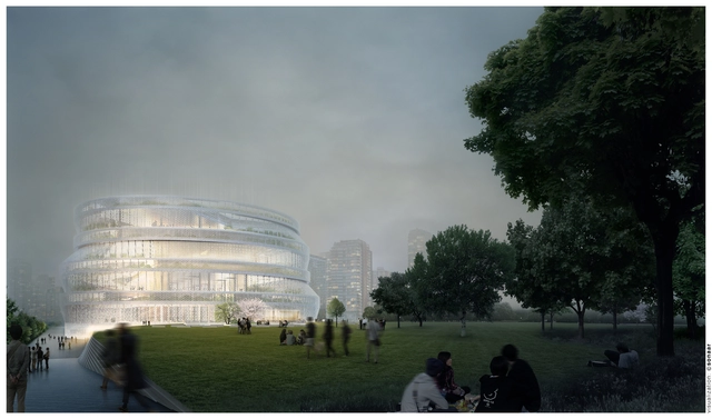 nArchitects vence concurso para a nova biblioteca de Xangai - Imagem de Destaque