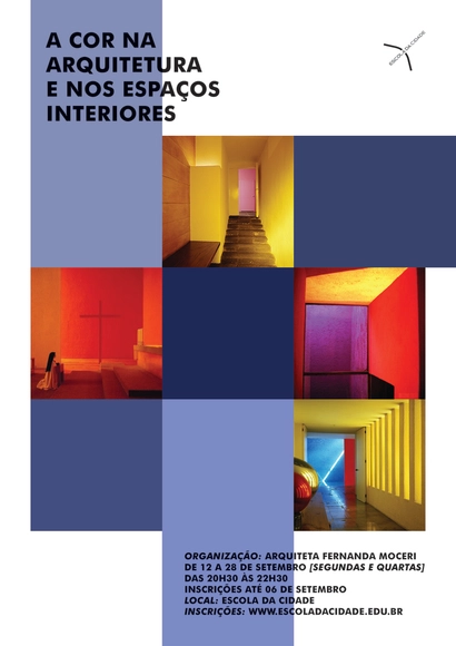 Escola da Cidade promove curso livre sobre aplicação de cores na arquitetura - Imagem de Destaque