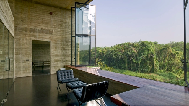 Studio Dwelling at Rajagiriya / Palinda Kannangara Architects - Houses, Garden, Facade, Balcony, Chair
