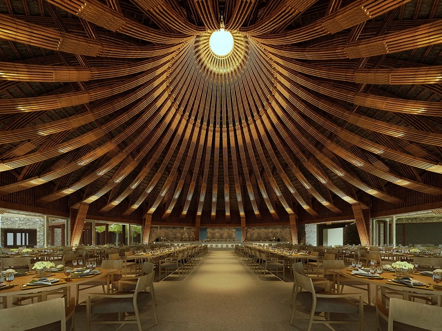 Restaurante Kim Boi Bamboo  / Tran Ba Tiep - Restaurantes E Bares