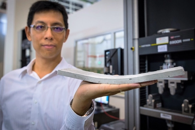 NTU Singapore Researchers Develop Flexible Concrete that Resists Cracking - Featured Image