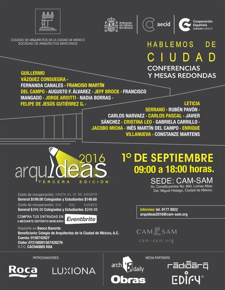 CAM-SAM presenta ARQUIDEAS 2016 / Ciudad de México - Imagen Principal