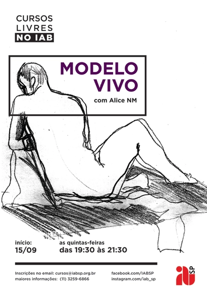 Modelo Vivo com Alice NM no IAB-SP - Imagem de Destaque