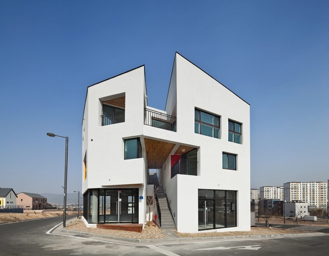 Double House / On Architects Inc. - Exterior Photography, Houses, Facade, Door