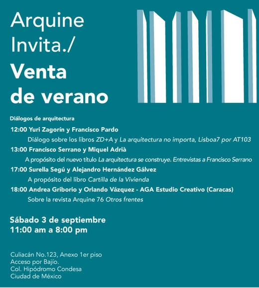 Venta de verano, Arquine / Ciudad de México - Imagen Principal
