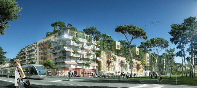 Maison Edouard François Transforms Sports Stadium Into Residential and Commercial Green Space - Featured Image