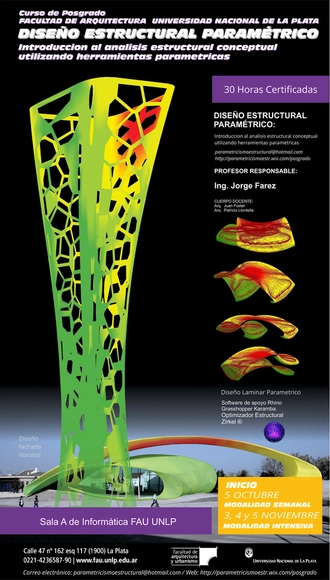Curso de Diseño Estructural Paramétrico FAU UNLP / Argentina - Imagen Principal