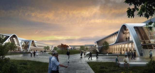 Form4 Architecture Breaks Ground on Sustainable Technology Park with Sweeping Curves  - Featured Image