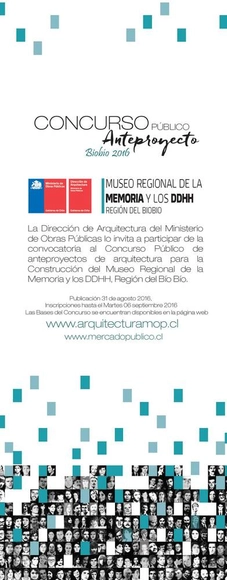 Concurso Anteproyecto 'Construcción Museo Regional de la Memoria y los DDHH' / Región del Biobio, Chile - Imagen Principal