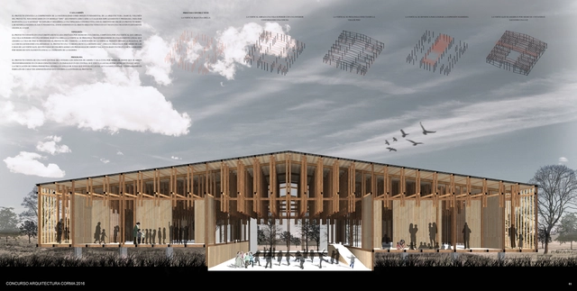 Casa Jardín, primer lugar del XI Concurso CORMA 2016 - Kindergarten, Fachada, Pilares, Arco