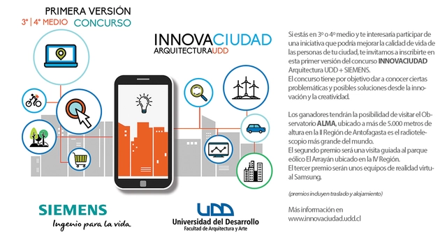 Concurso INNOVACIUDAD Arquitectura UDD + Siemens / Chile - Imagen Principal