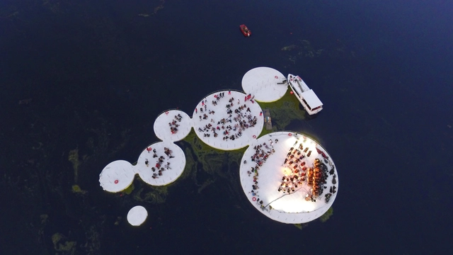 Walk on Water with Space Caviar's Floating Cultural Installation on Italian Lake - Featured Image