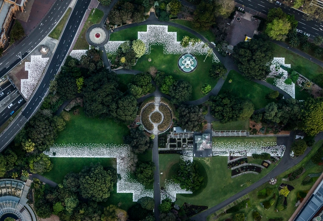 Una instalación de arte en Sydney marca la huella de un desaparecido palacio del siglo 19 - Imagen Principal