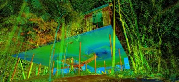 Escaneamento a laser é usado no restauro da Casa de Vidro - Imagem de Destaque
