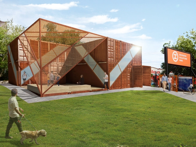 LOT-EK Architecture Uses Recycled Shipping Containers for Its New Structure in Socrates Sculpture Park - Featured Image
