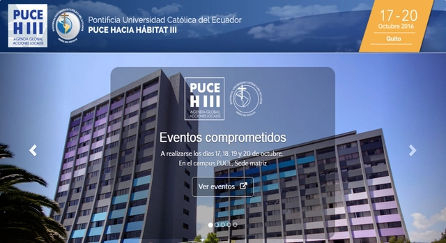 PUCE H3: Hacia Habitat III / Quito - Imagen Principal