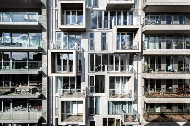 De Rede Amsterdam  / Global Architects  - Apartments, Facade, Balcony, Handrail