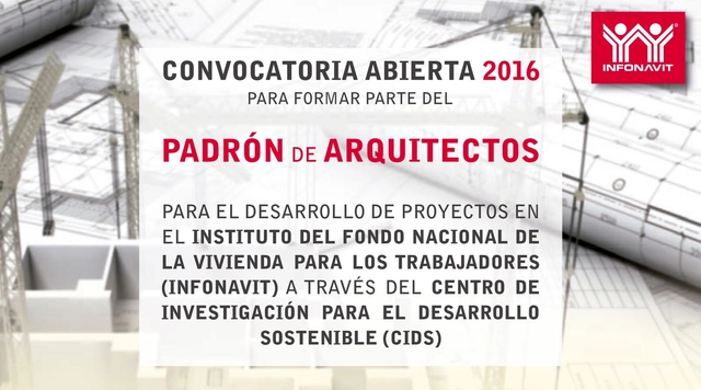 Convocatoria para formar parte del Padrón de Arquitectos en el INFONAVIT - Imagen Principal