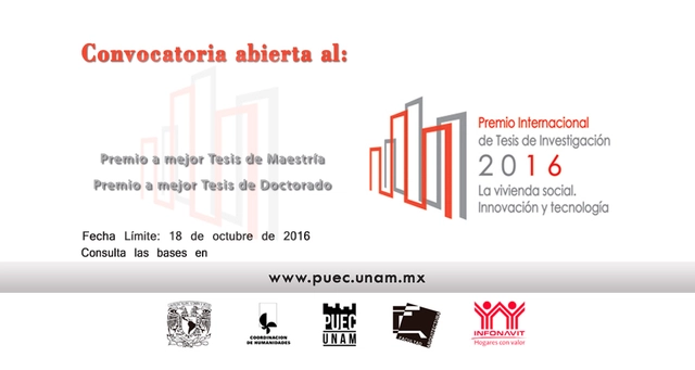 Postulaciones abiertas: Premio Internacional de Tesis de Investigación 2016 'La vivienda social. Innovación y tecnología' - Imagen Principal