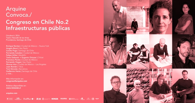 Cecilia Puga, Angelo Bucci y Enrique Norten expondrán en 2a versión del Congreso Arquine en Santiago - Imagen Principal