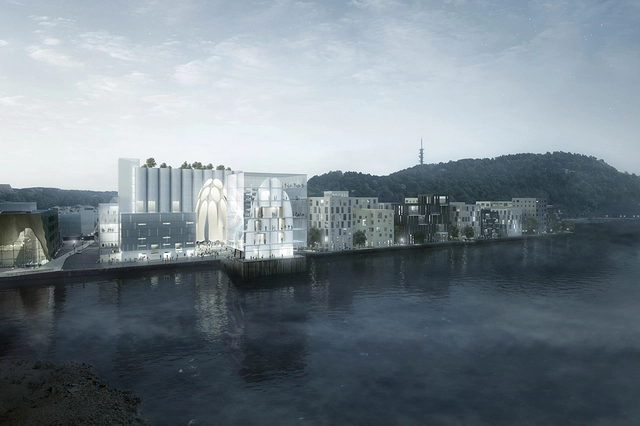 La propuesta de RSAA preserva y modifica un silo histórico en Noruega - Imagen Principal