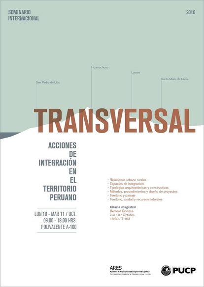Seminario internacional 'Transversal, acciones de integración en el territorio peruano' / PUCP - Imagen Principal