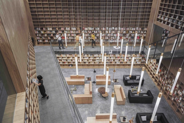 Pabellón y biblioteca CREC / Van Wang Architects - Bibliotecas