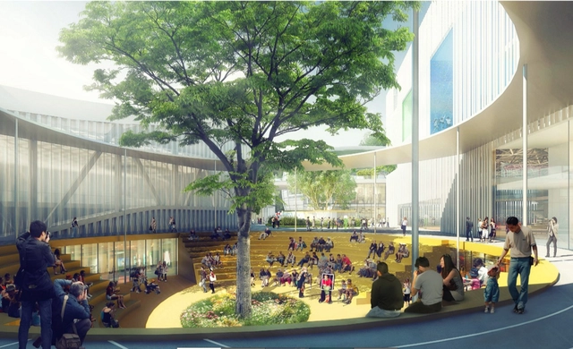 MVRDV与筑博设计联合体于深圳西丽文体中心竞赛中力拔头筹 / MVRDV - 健身房