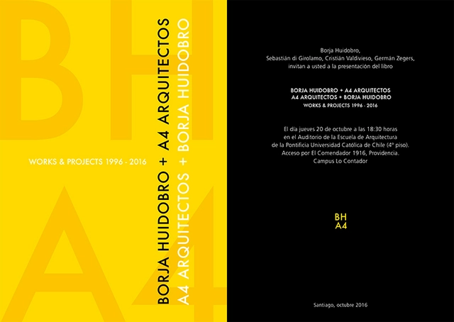 Presentación Libro A4 Arquitectos + Borja Huidobro - Imagen Principal