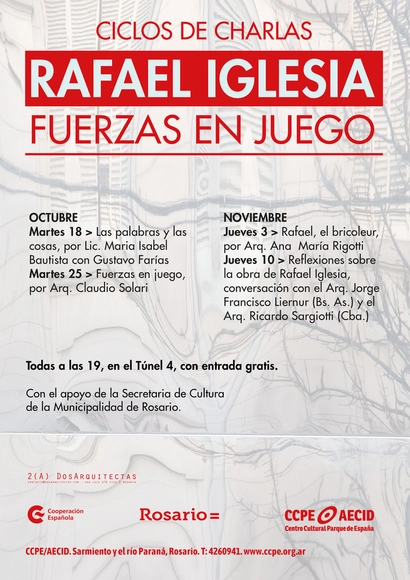 Ciclo de Charlas: 'Rafael Iglesia, Fuerzas en Juego' / Rosario - Imagen Principal