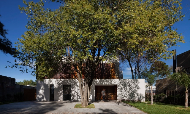 Casa AC   / DCN Estudio - Casas, Jardín, Fachada, Arco