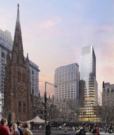 Pelli Clarke Pelli diseña nuevo proyecto de la Iglesia de la Trinidad en Nueva York - Imagen Principal