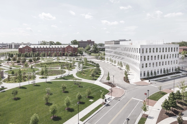 BIG's First Office Building Design Opens at the Philadelphia Navy Yard - Featured Image