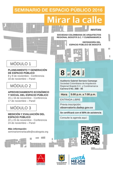 Seminario de espacio público 2016: 'Mirar la calle' - Imagen Principal