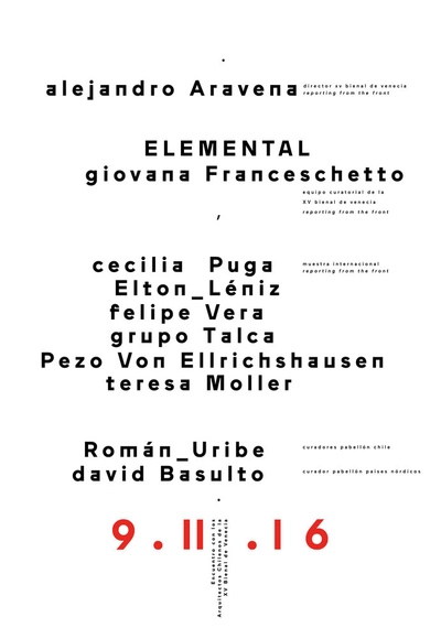 Frente Sur: Encuentro con los arquitectos chilenos de la XV Bienal de Venecia - Imagen Principal