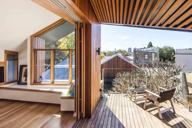 Power Lane House / CHORDstudio - Houses, Deck, Beam, Facade, Handrail, Balcony, Chair