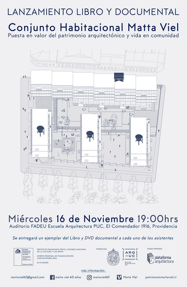 Lanzamiento libro y documental Conjunto Habitacional Matta Viel / Santiago - Imagen Principal