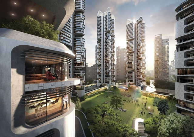 UNStudio + Heerim Win Competition for Resident-Driven Housing Development in Seoul - Facade, Cityscape