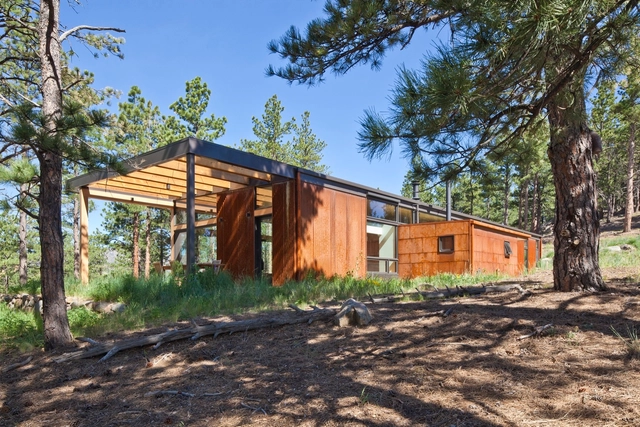 Boulder Cabin / Dynia Architects - Houses, Door, Facade, Forest