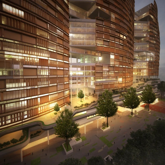 CnT Architects Provide Two Options for Design of Aurobindo Pharma Towers in India - Featured Image