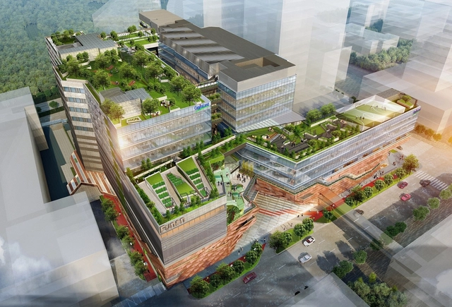 Woods Bagot Begins Construction on Mixed-Use Tech Center in Singapore that You Can Ride Your Bike Through - Featured Image
